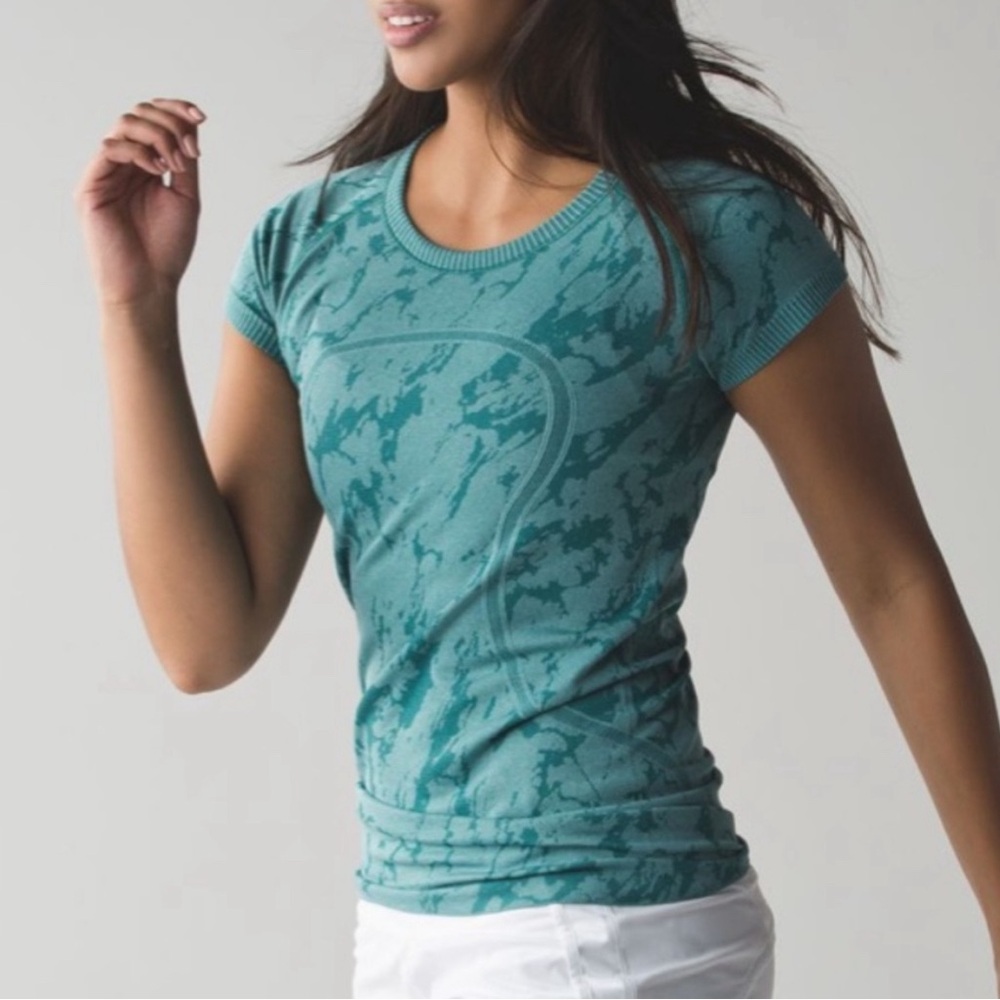 teal lululemon swiftly tech size 6